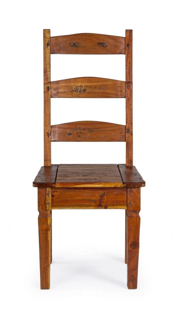 Sedia "Chateaux" con legno d'acacia indiano massiccio, per arredo interno 45 x 45 x h 105 cm
