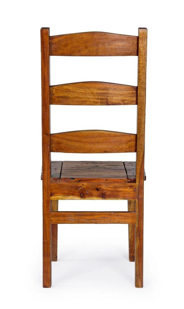 Sedia "Chateaux" con legno d'acacia indiano massiccio, per arredo interno 45 x 45 x h 105 cm