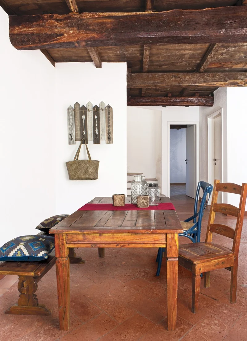 Sedia "Chateaux" con legno d'acacia indiano massiccio, per arredo interno 45 x 45 x h 105 cm