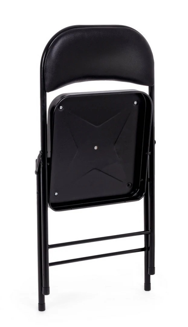 Sedia "Felicity" con struttura in tubolare di acciaio ø22 mm verniciato a polvere (poliestere), per arredo interno 45 x 45 x h 78 cm