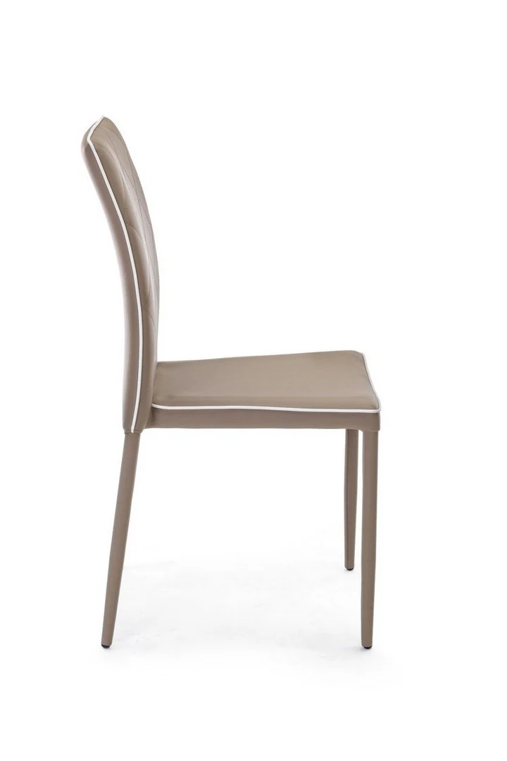 Sedia "Achille" con struttura in acciaio, per arredo interno 43,5 x 53,5 x h 92 cm