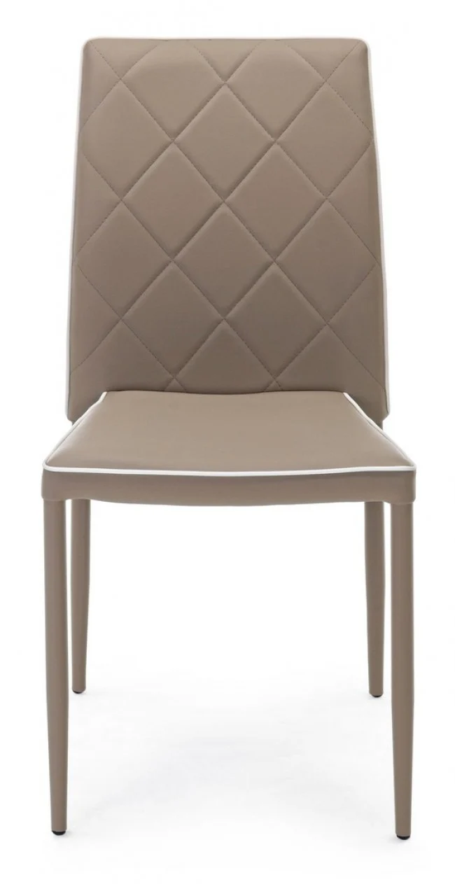 Sedia "Achille" con struttura in acciaio, per arredo interno 43,5 x 53,5 x h 92 cm