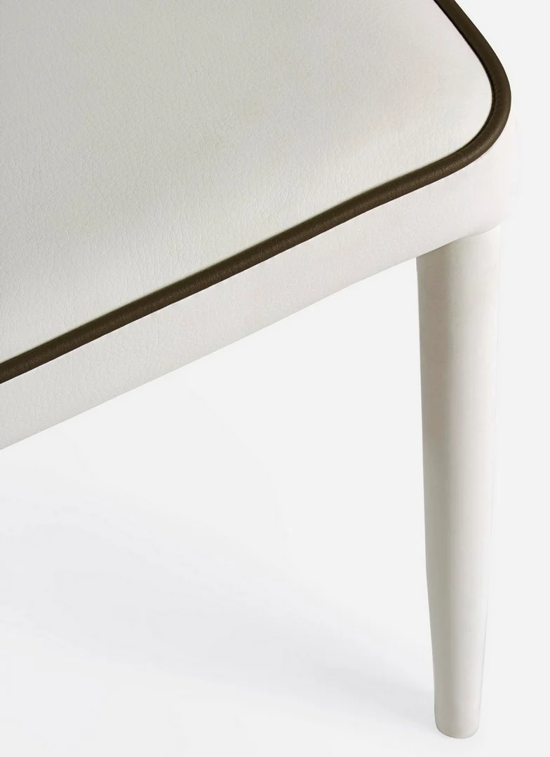 Sedia "Achille" con struttura in acciaio, per arredo interno 43,5 x 53,5 x h 92 cm