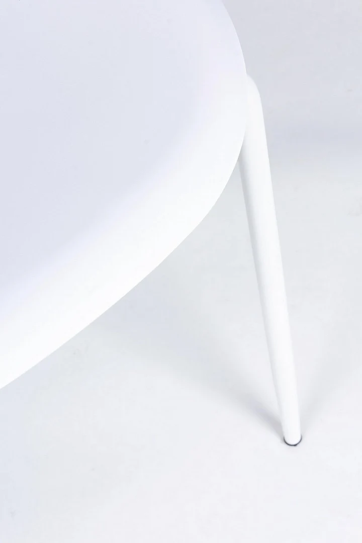 Sedia "Iris" con gambe in tubolare di acciaio verniciato a polvere, per arredo interno 45 x 52 x h 84 cm