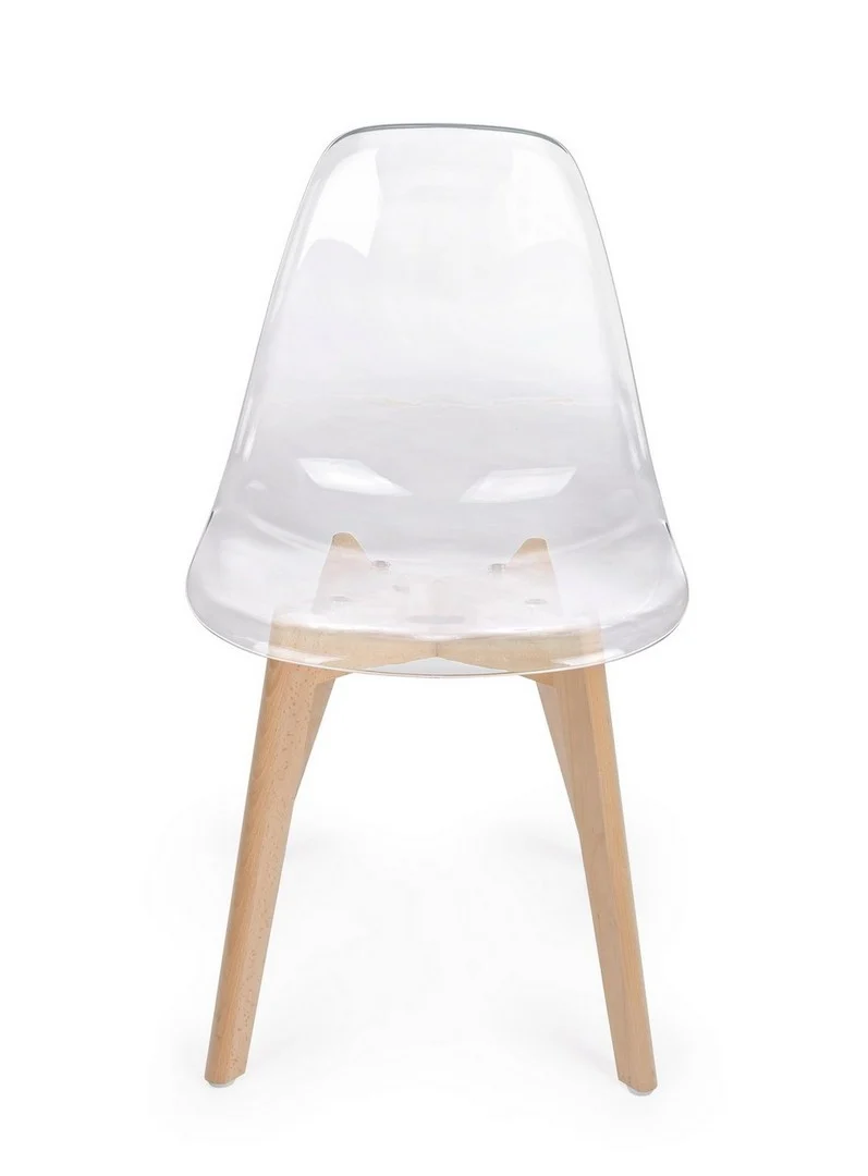 Sedia "Easy" con seduta e schienale in policarbonato, per arredo interno 52 x 47 x h 82 cm
