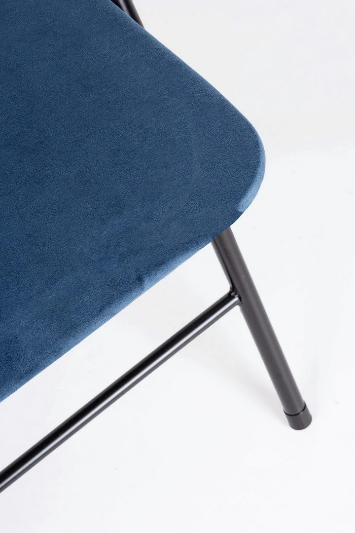 Sedia "Amal" con struttura in tubolare di acciaio verniciato a polvere ø19 mm, per arredo interno 43,5 x 43,5 x h 79 cm