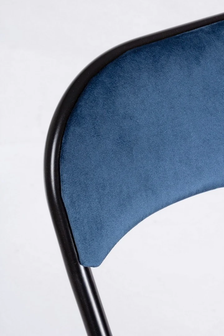 Sedia "Amal" con struttura in tubolare di acciaio verniciato a polvere ø19 mm, per arredo interno 43,5 x 43,5 x h 79 cm