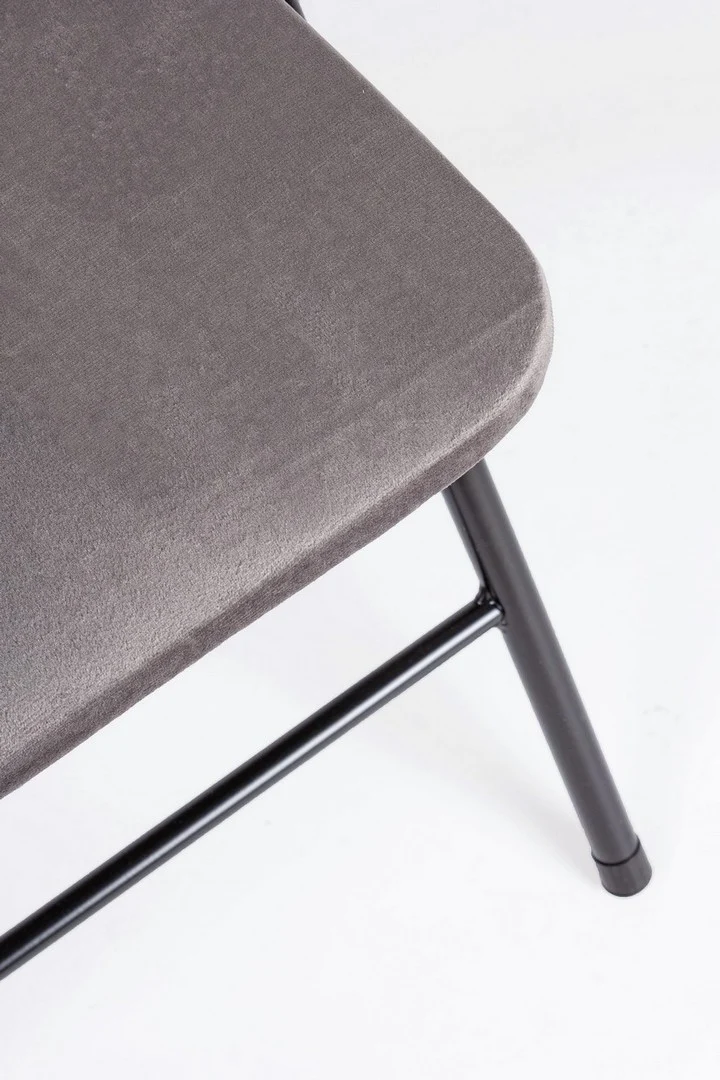 Sedia "Amal" con struttura in tubolare di acciaio verniciato a polvere ø19 mm, per arredo interno 43,5 x 43,5 x h 79 cm