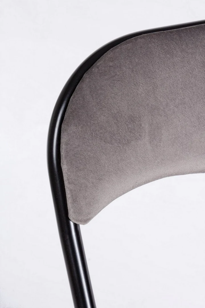 Sedia "Amal" con struttura in tubolare di acciaio verniciato a polvere ø19 mm, per arredo interno 43,5 x 43,5 x h 79 cm