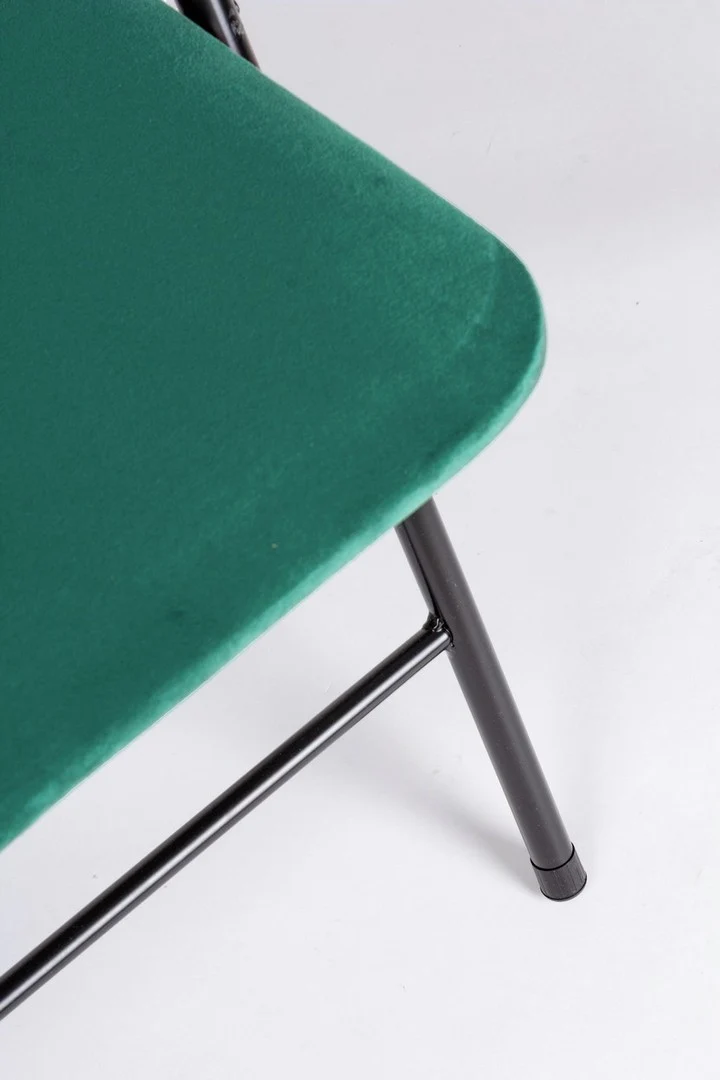 Sedia "Amal" con struttura in tubolare di acciaio verniciato a polvere ø19 mm, per arredo interno 43,5 x 43,5 x h 79 cm