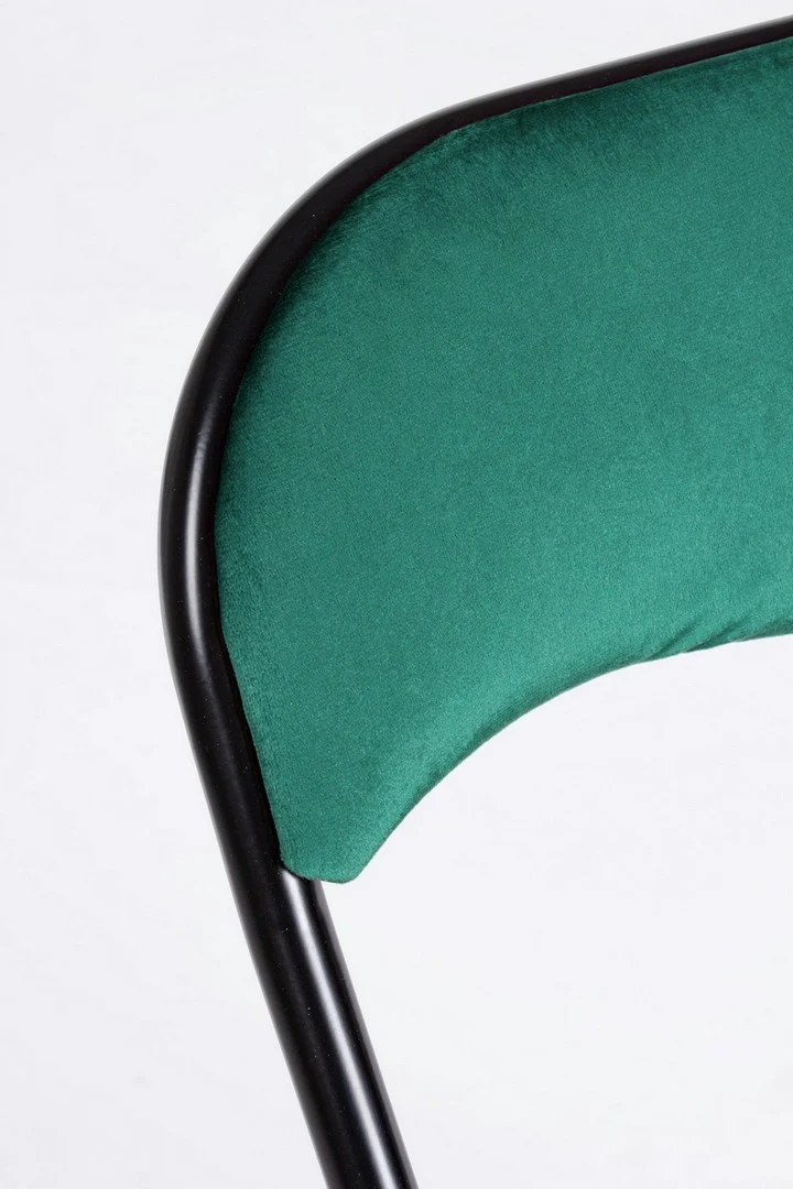 Sedia "Amal" con struttura in tubolare di acciaio verniciato a polvere ø19 mm, per arredo interno 43,5 x 43,5 x h 79 cm