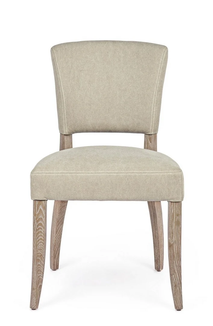 Sedia "Maratriz" con struttura in legno di frassino con finitura a base di nitrocellulosa, per arredo interno 52 x 63 x h 90 cm