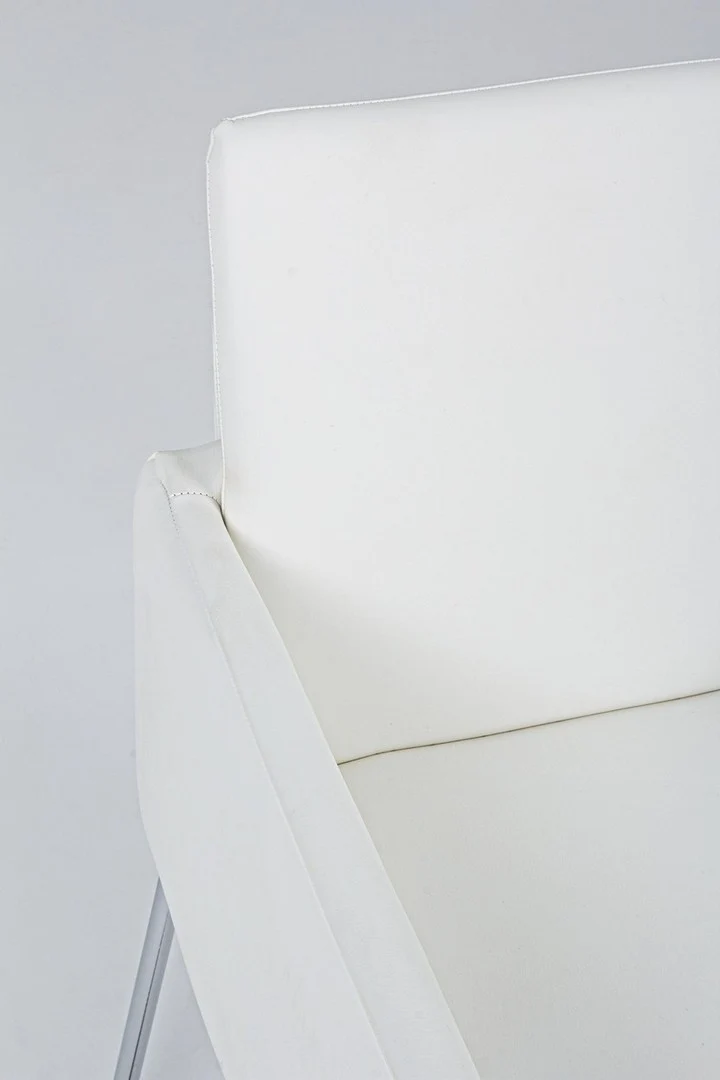 Sedia "Sixty Text" con struttura in acciaio e compensato, per arredo interno con braccioli, 60 x 54 x h 80,5 cm