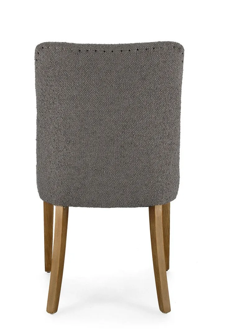 Sedia "Beatriz" con struttura in legno di quercia, per arredo interno 48 x 57 x h 88 cm
