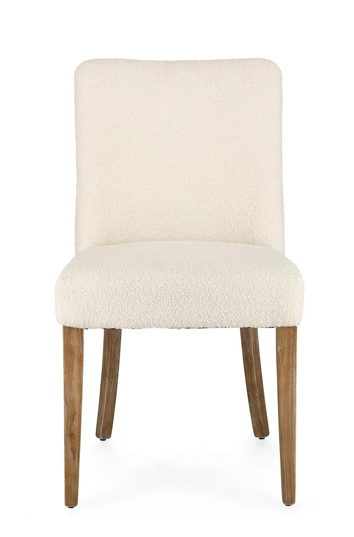 Sedia "Beatriz" con struttura in legno di quercia, per arredo interno 48 x 57 x h 88 cm