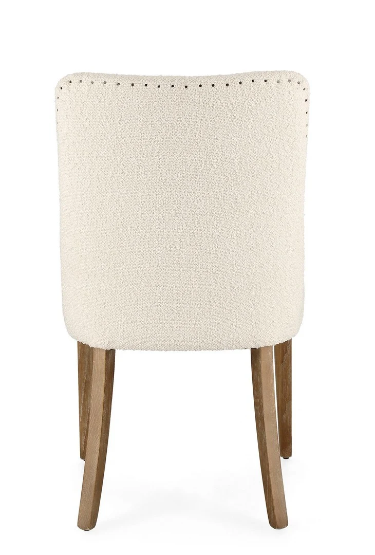 Sedia "Beatriz" con struttura in legno di quercia, per arredo interno 48 x 57 x h 88 cm