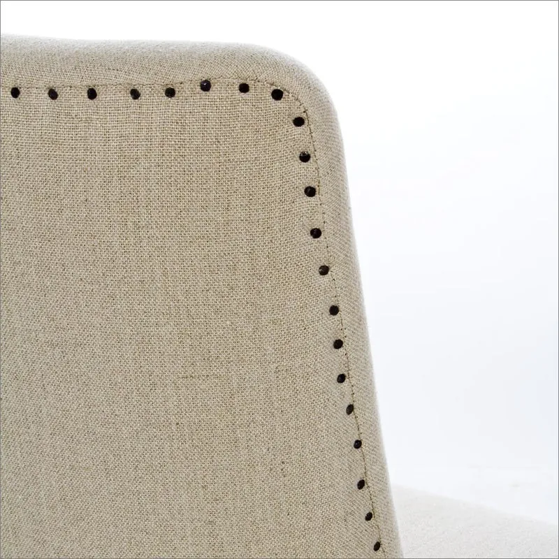 Sedia "Beatriz" con struttura in legno di quercia, per arredo interno 48 x 57 x h 88 cm