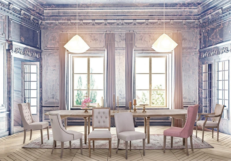 Sedia "Beatriz" con struttura in legno di quercia, per arredo interno 48 x 57 x h 88 cm