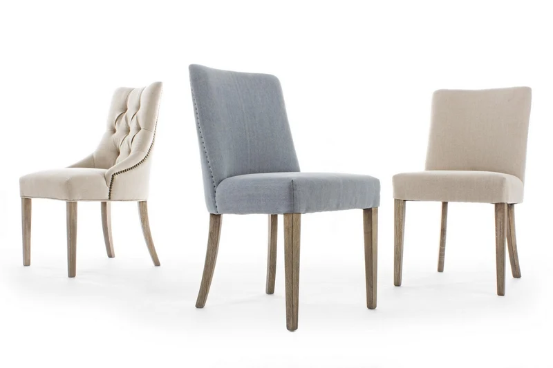 Sedia "Beatriz" con struttura in legno di quercia, per arredo interno 48 x 57 x h 88 cm