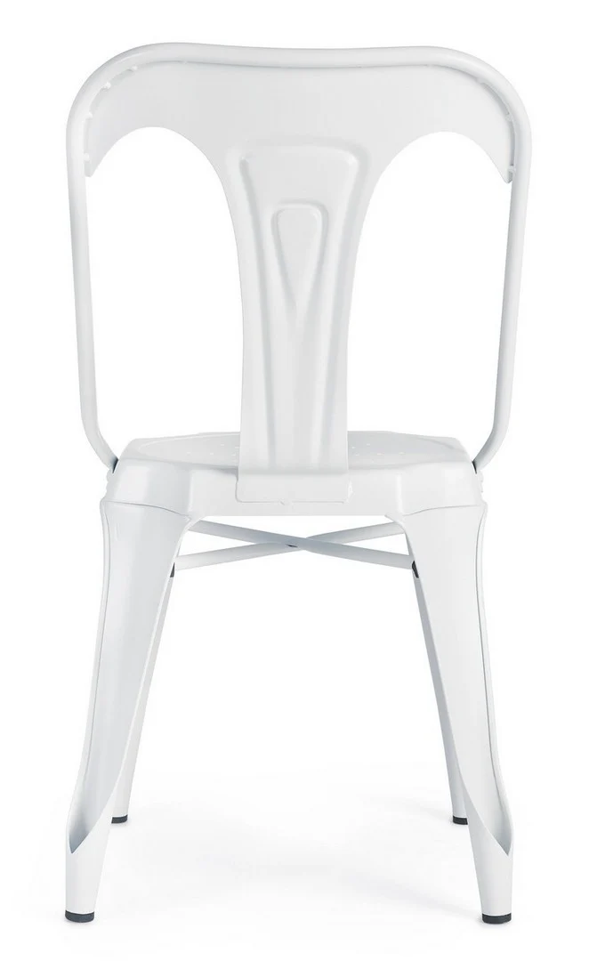Sedia "Minnesota" con struttura in acciaio laminato a freddo e verniciato a polvere, per arredo interno 53 x 45 x h 86 cm