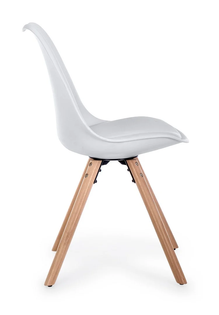 Sedia "New Trend" con gambe in legno di faggio, per arredo interno 54 x 49 x h 83,5 cm