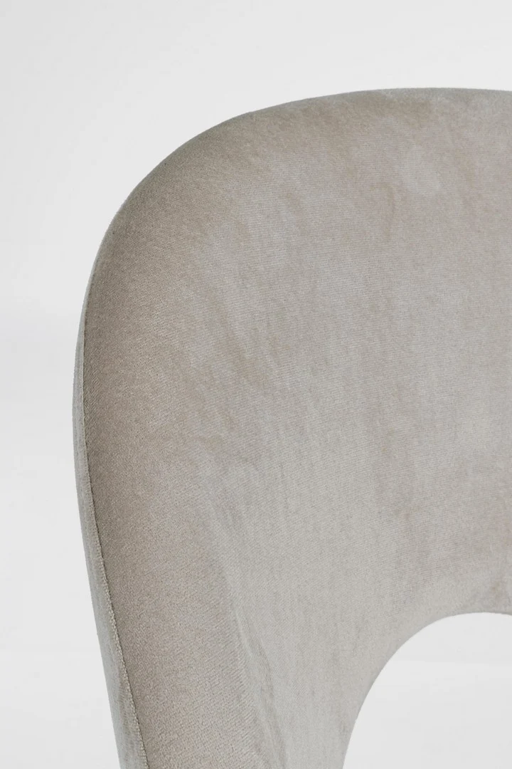 Sedia "Linzey" con gambe in acciaio verniciate effetto legno naturale, per arredo interno 53 x 60 x h 82 cm