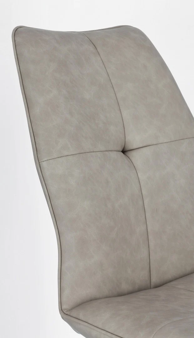 Sedia "Kepler" con gambe in acciaio verniciato a polvere epossidica, per arredo interno 50 x 66 x h 94 cm
