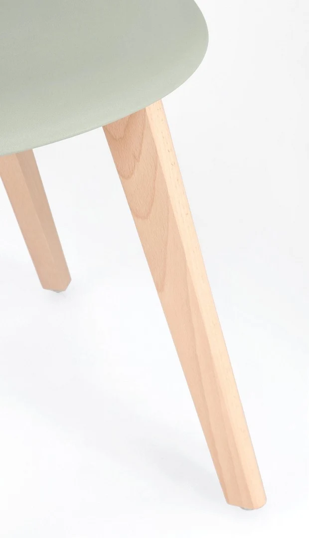 Sedia "System" con gambe in legno di faggio, per arredo interno 51,5 x 46,5 x h 86 cm