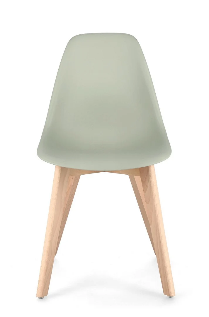 Sedia "System" con gambe in legno di faggio, per arredo interno 51,5 x 46,5 x h 86 cm
