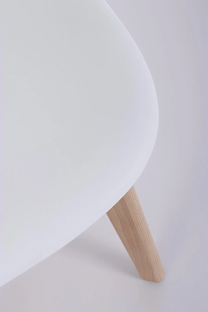 Sedia "System" con gambe in legno di faggio, per arredo interno 51,5 x 46,5 x h 86 cm