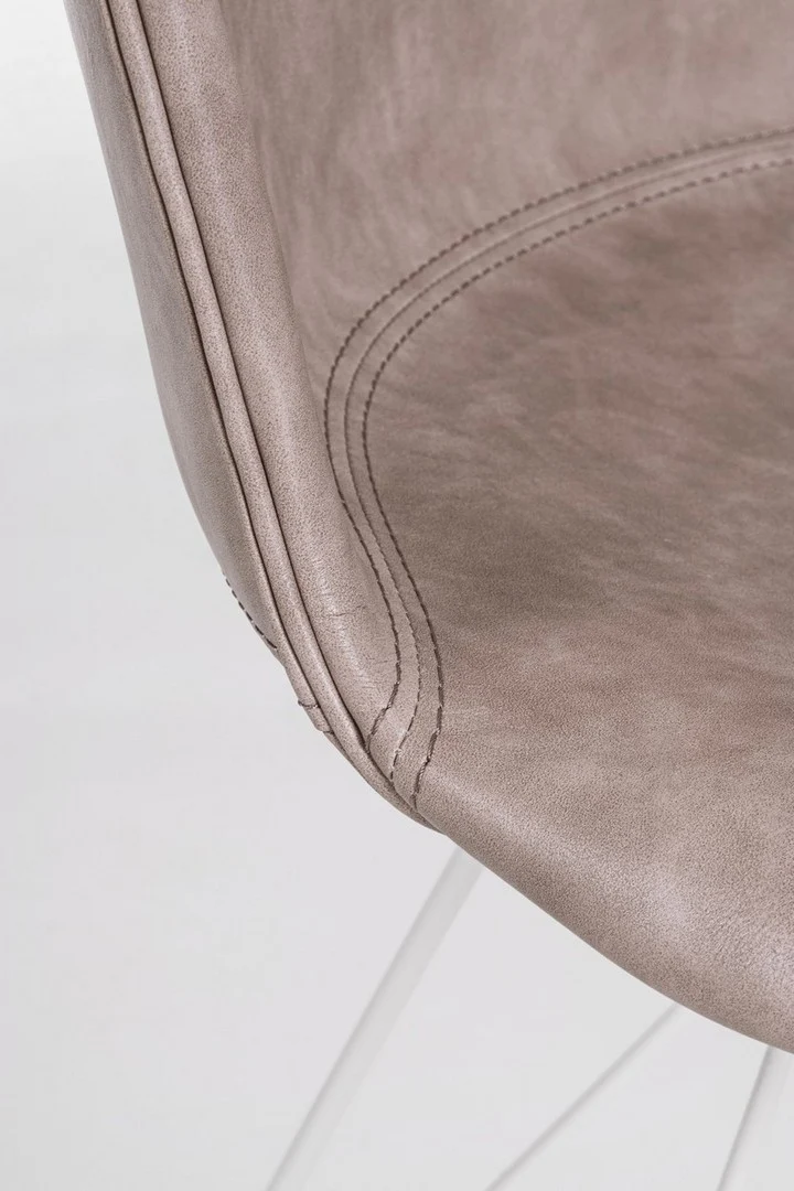 Sedia "Loft" con gambe in acciaio verniciato a polvere epossidica, per arredo interno 56 x 54 x h 76 cm
