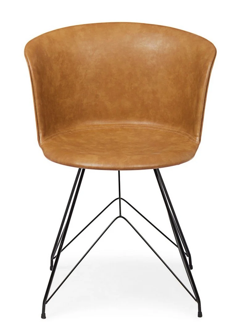 Sedia "Loft" con gambe in acciaio verniciato a polvere epossidica, per arredo interno 56 x 54 x h 76 cm