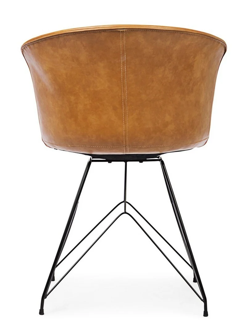 Sedia "Loft" con gambe in acciaio verniciato a polvere epossidica, per arredo interno 56 x 54 x h 76 cm