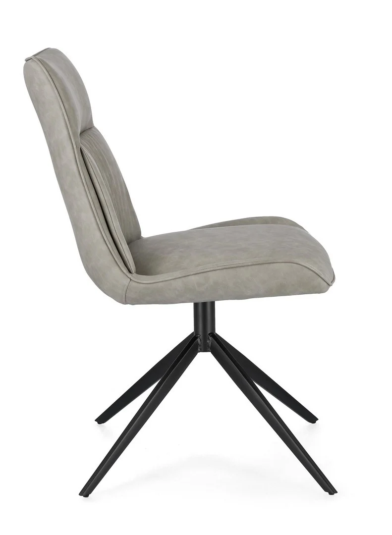 Sedia "Jordan" con gambe in acciaio verniciato a polvere epossidica, per arredo interno 50 x 64 x h 86 cm