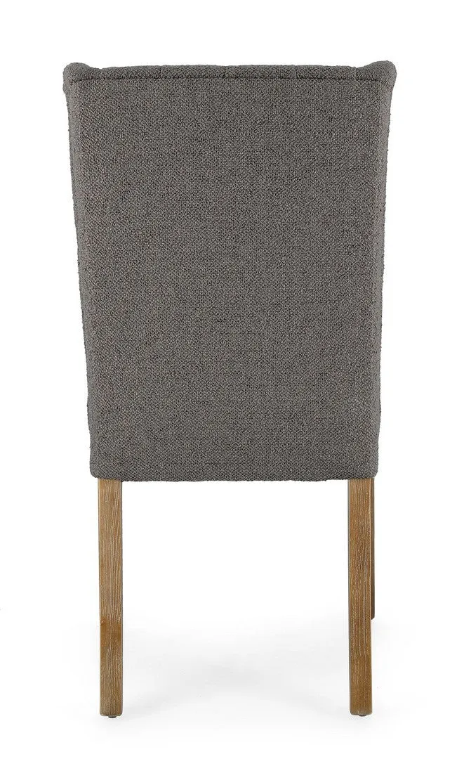 Sedia "Columbia" con struttura in legno di quercia, per arredo interno 51 x 63 x h 104 cm