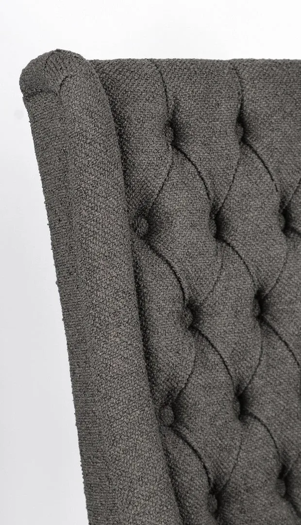 Sedia "Columbia" con struttura in legno di quercia, per arredo interno 51 x 63 x h 104 cm