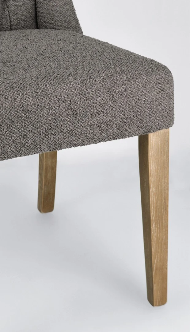 Sedia "Columbia" con struttura in legno di quercia, per arredo interno 51 x 63 x h 104 cm