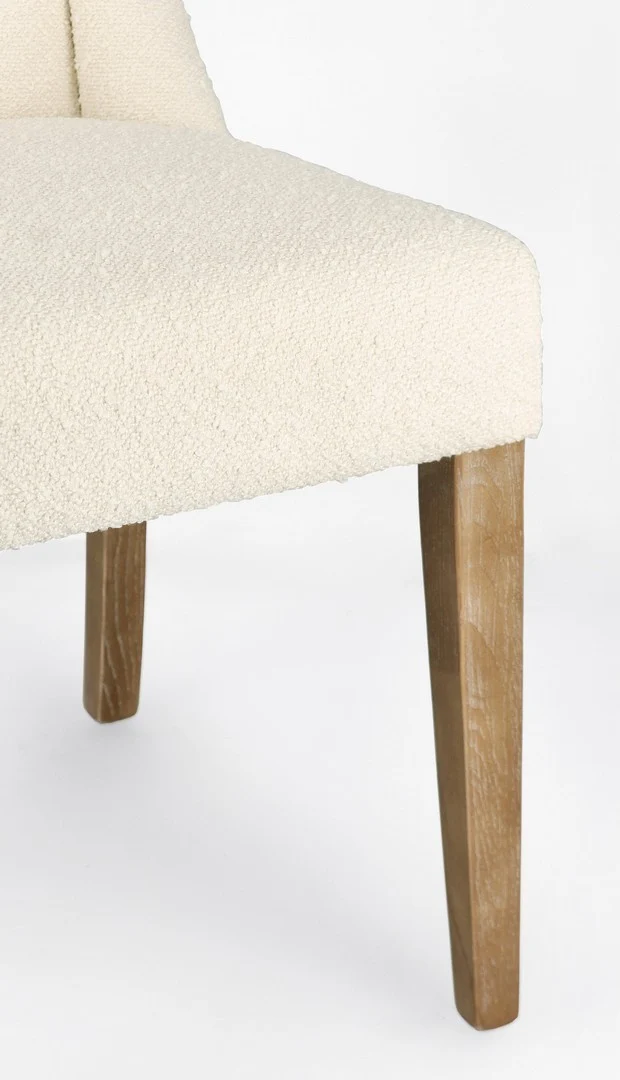 Sedia "Columbia" con struttura in legno di quercia, per arredo interno 51 x 63 x h 104 cm