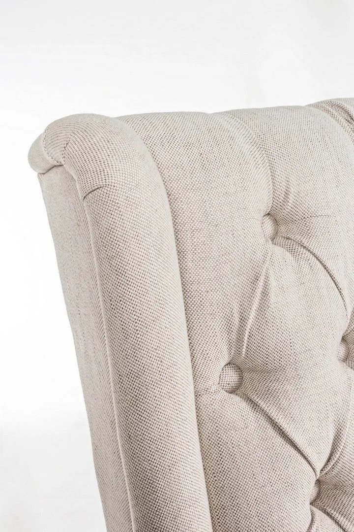 Sedia "Columbia" con struttura in legno di quercia, per arredo interno 51 x 63 x h 104 cm