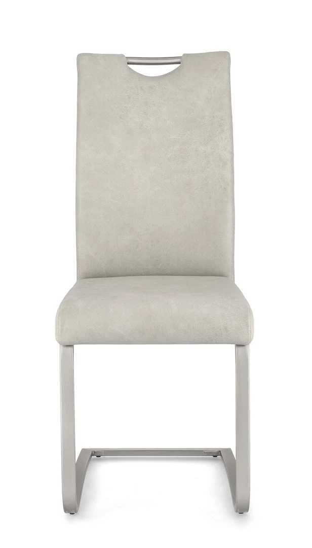 Sedia "Kenneth" con gambe in acciaio verniciato a polvere epossidica, per arredo interno 42 x 56 x h 102 cm