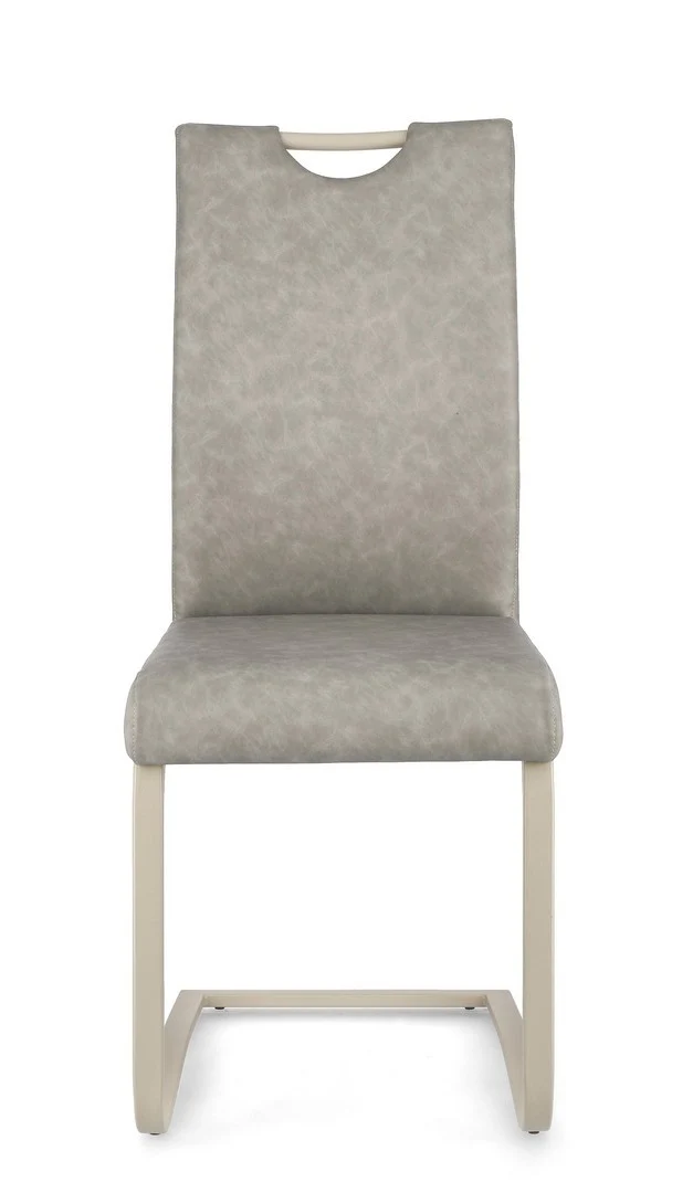 Sedia "Kenneth" con gambe in acciaio verniciato a polvere epossidica, per arredo interno 42 x 56 x h 102 cm