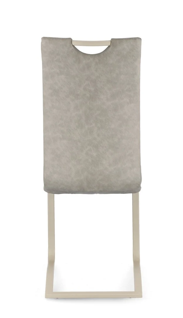 Sedia "Kenneth" con gambe in acciaio verniciato a polvere epossidica, per arredo interno 42 x 56 x h 102 cm