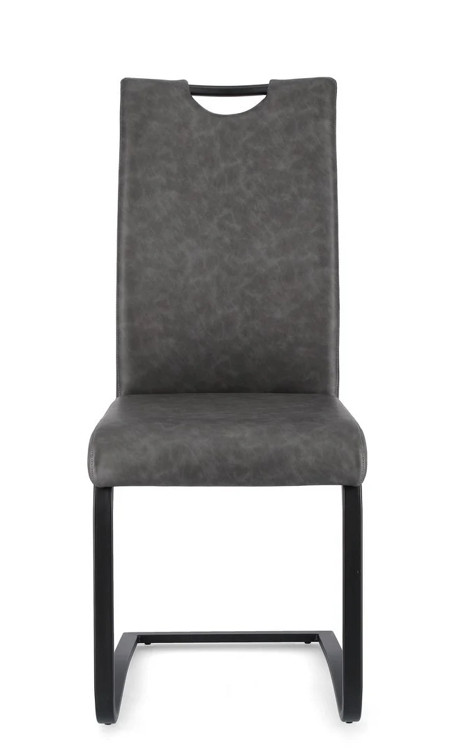 Sedia "Kenneth" con gambe in acciaio verniciato a polvere epossidica, per arredo interno 42 x 56 x h 102 cm