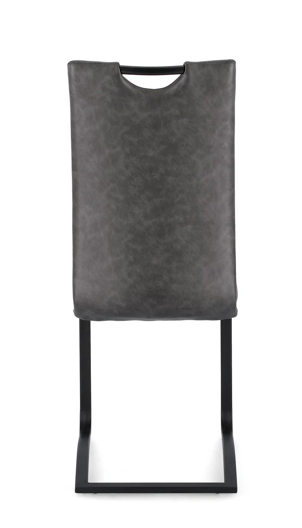 Sedia "Kenneth" con gambe in acciaio verniciato a polvere epossidica, per arredo interno 42 x 56 x h 102 cm