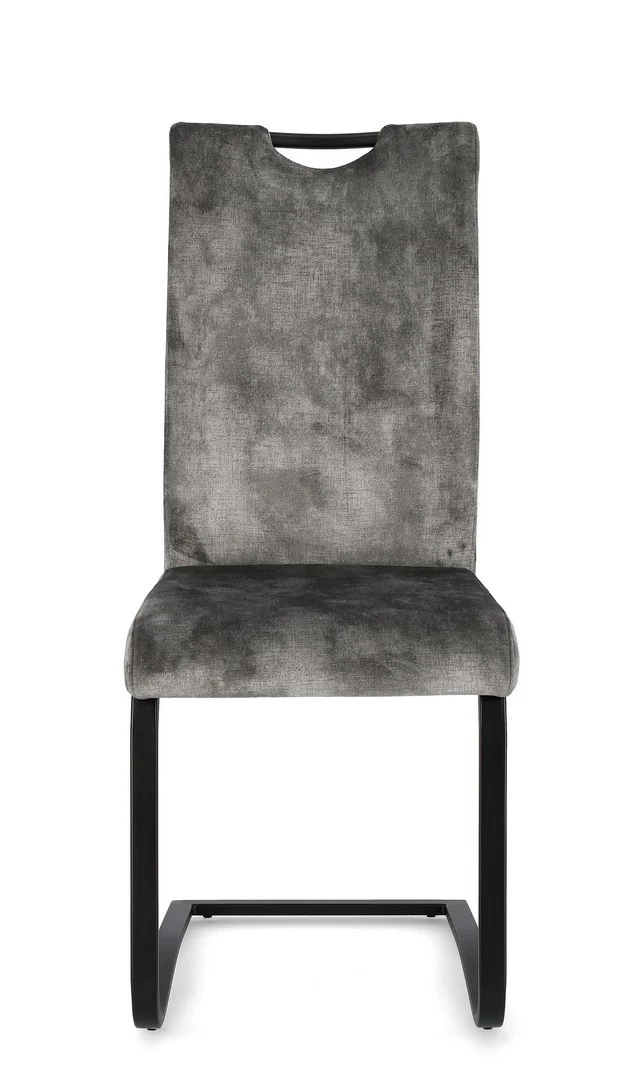 Sedia "Kenneth" con gambe in acciaio verniciato a polvere epossidica, per arredo interno 42 x 56 x h 102 cm