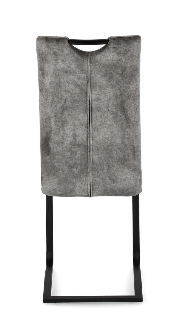 Sedia "Kenneth" con gambe in acciaio verniciato a polvere epossidica, per arredo interno 42 x 56 x h 102 cm