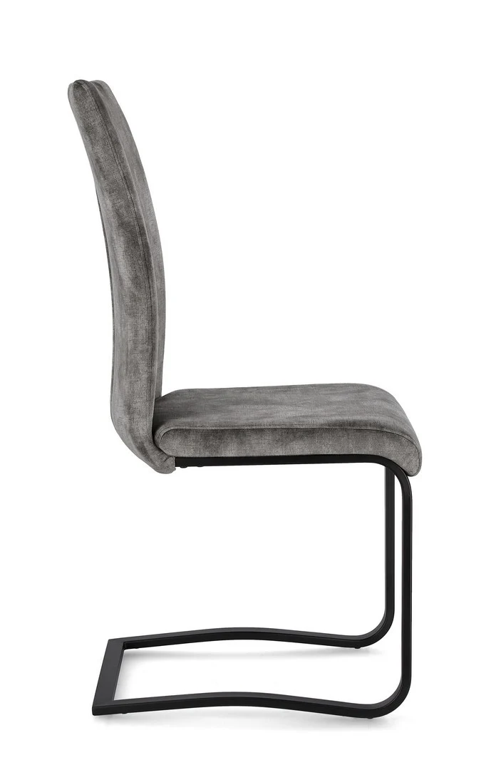 Sedia "Kenneth" con gambe in acciaio verniciato a polvere epossidica, per arredo interno 42 x 56 x h 102 cm