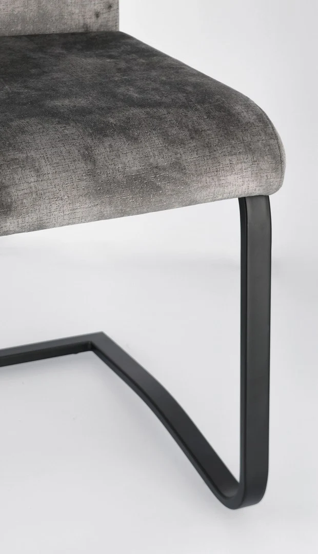 Sedia "Kenneth" con gambe in acciaio verniciato a polvere epossidica, per arredo interno 42 x 56 x h 102 cm