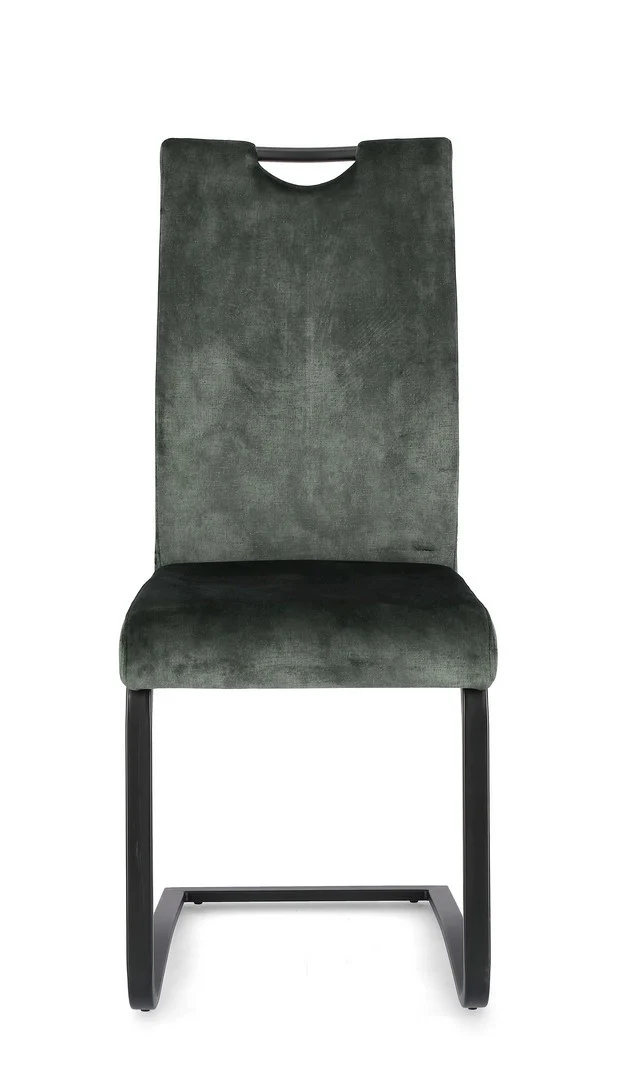 Sedia "Kenneth" con gambe in acciaio verniciato a polvere epossidica, per arredo interno 42 x 56 x h 102 cm