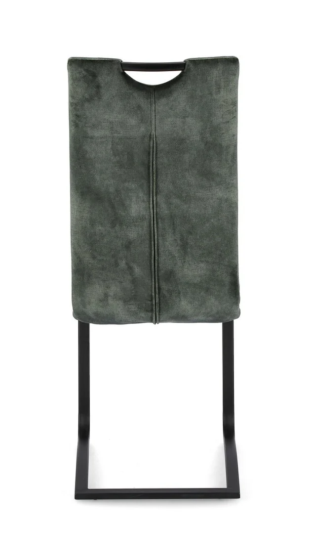 Sedia "Kenneth" con gambe in acciaio verniciato a polvere epossidica, per arredo interno 42 x 56 x h 102 cm